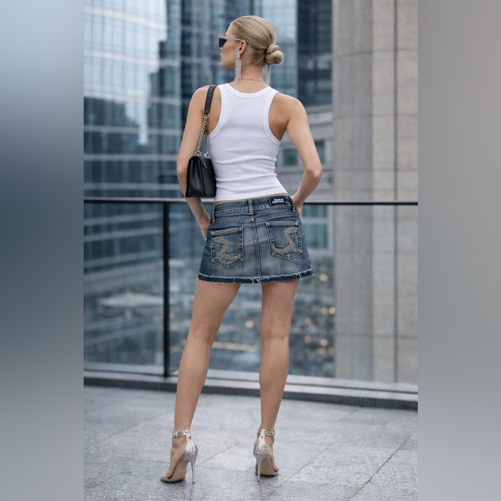 Rock & Republic Denim Mini Skirt – Low Rise